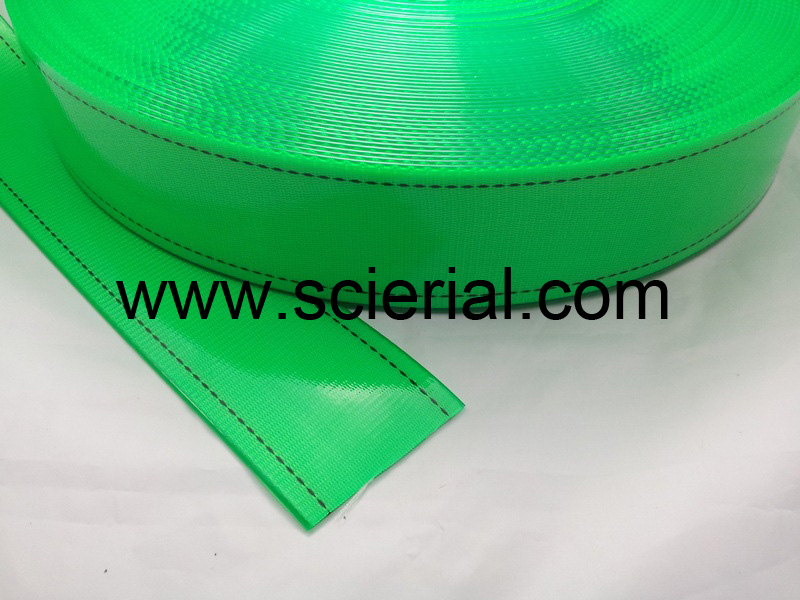 polyurethane plastic coated webbing for Suspension Trauma Safety Strap, climbing safety strap, Confined Space Rescue kits,Shock Absorbing safety strap, Cross-Over safety Harness