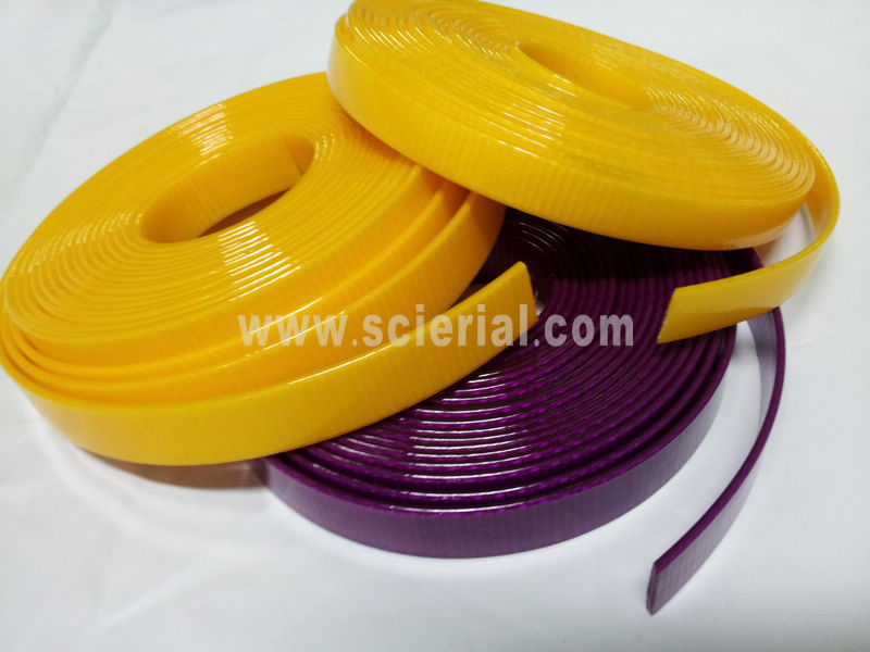 polyurethane plastic coated webbing