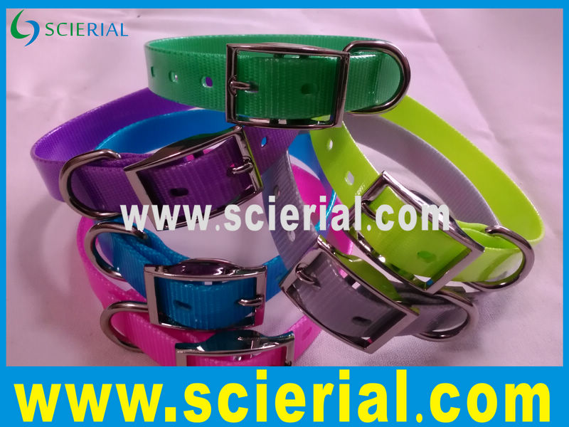plastic dog collar included Polyurethane (TPU) dog collar and polyvinyl (PVC) dog collar