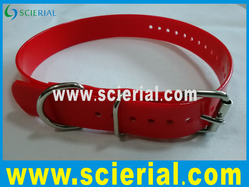 vinyl dog collar, PVC dog collar, polyvinyl coated webbing dog collar